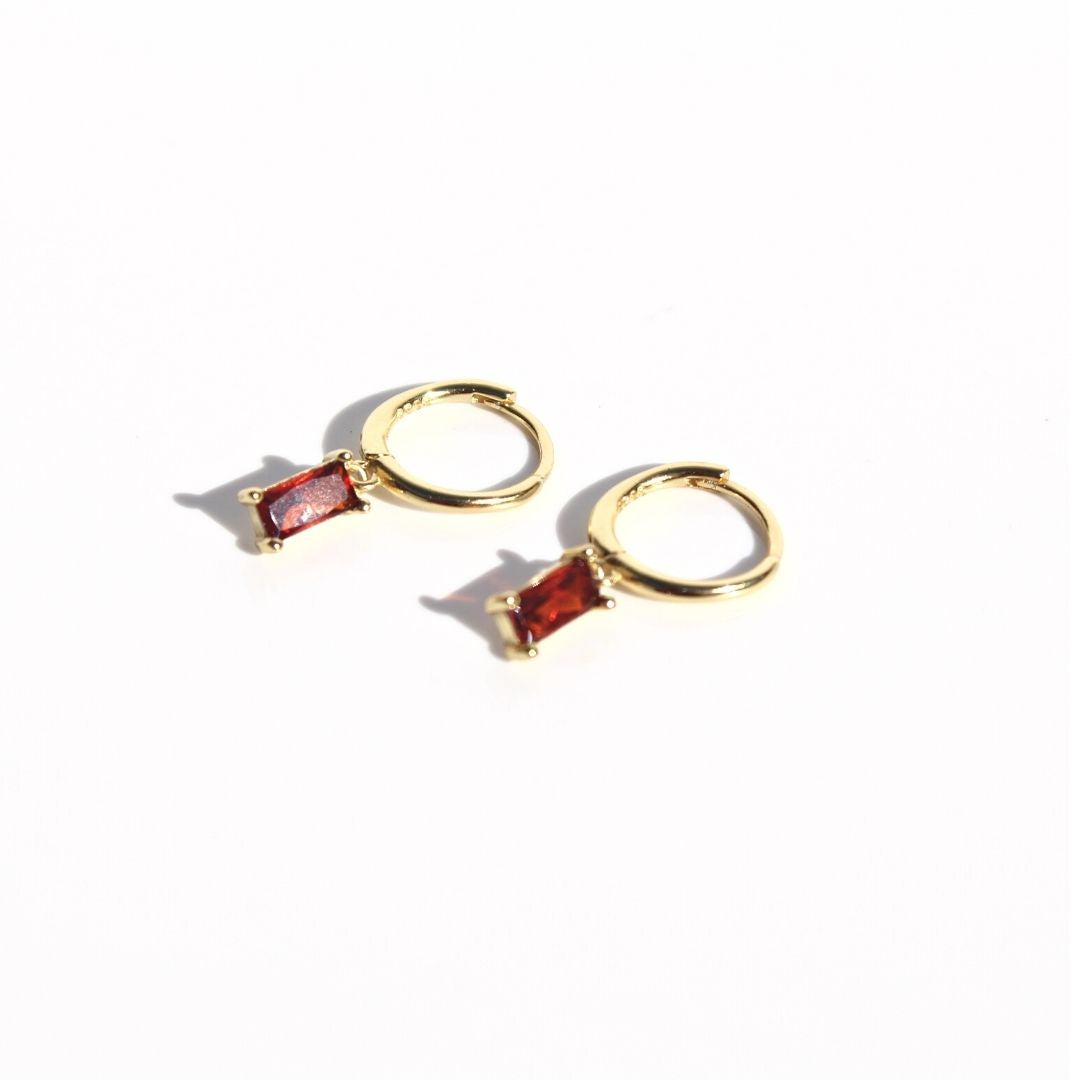 Earrings | Huggie Stone Drops