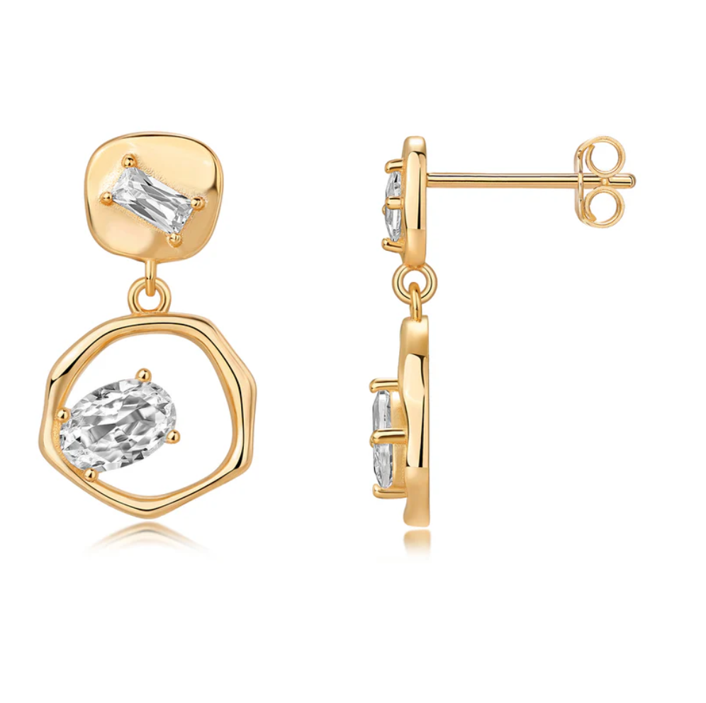 Earrings | Rough Diamond Drop