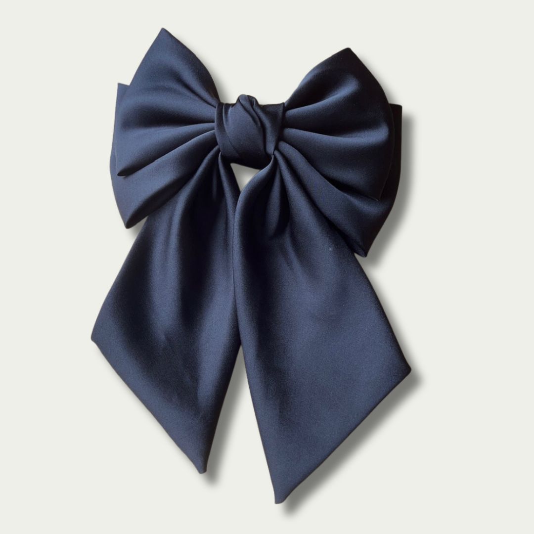 Hair | Black Satin Bow