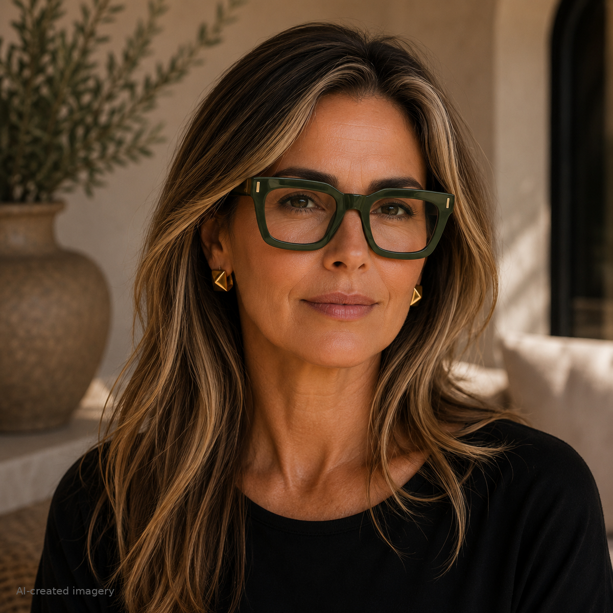 Glasses | Contour in Olive