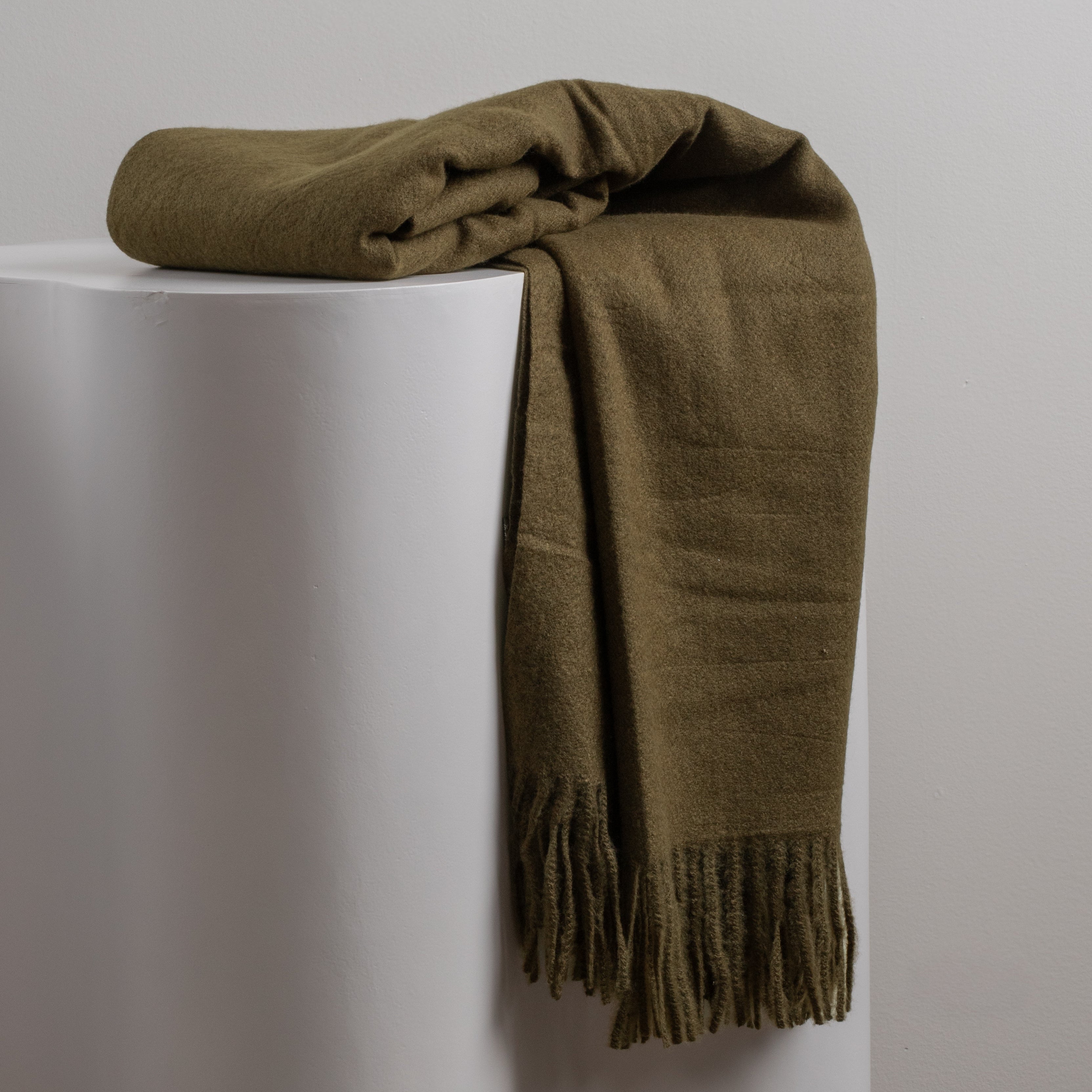 Olive super soft scarf 