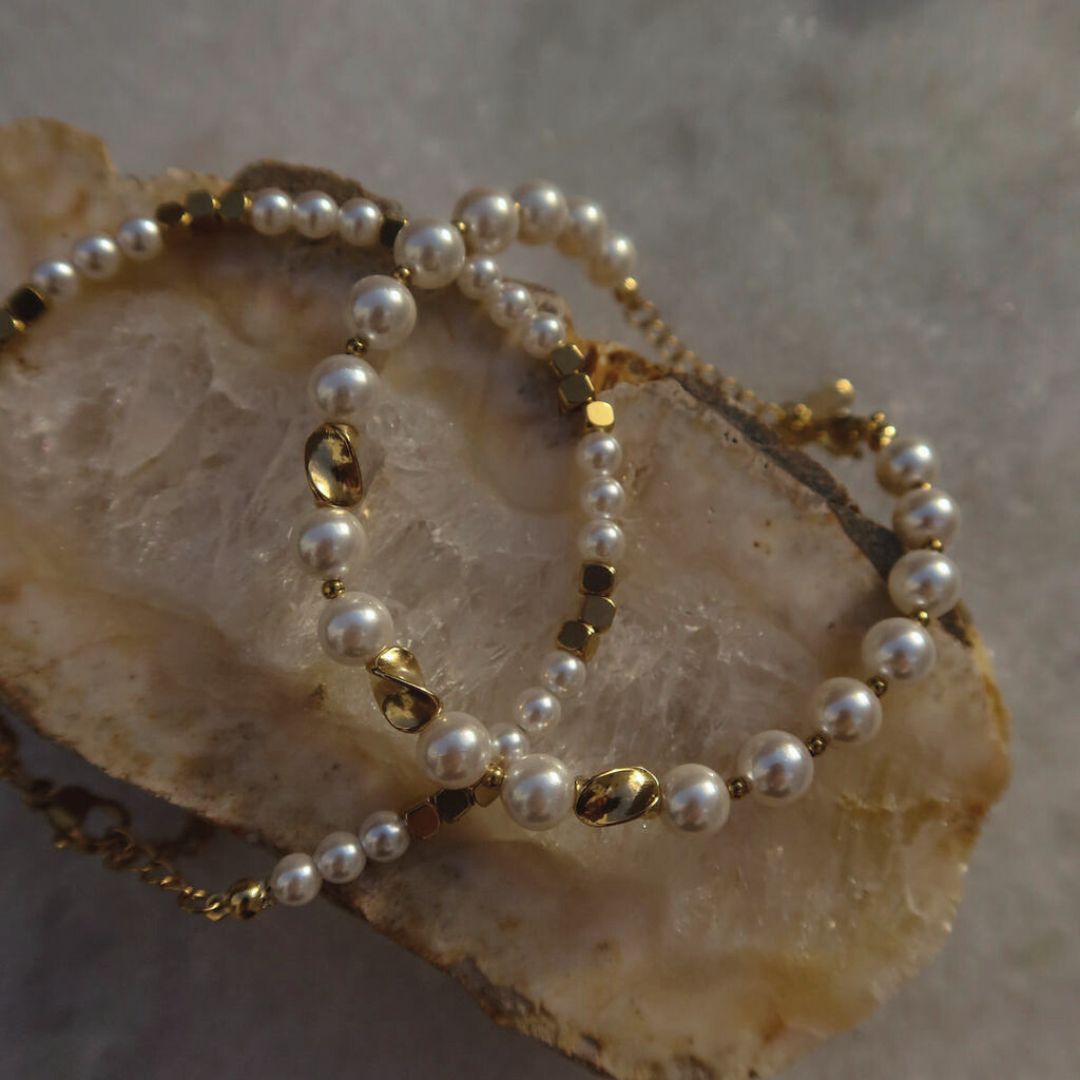 Bracelet | Pearl + Swirl Bead