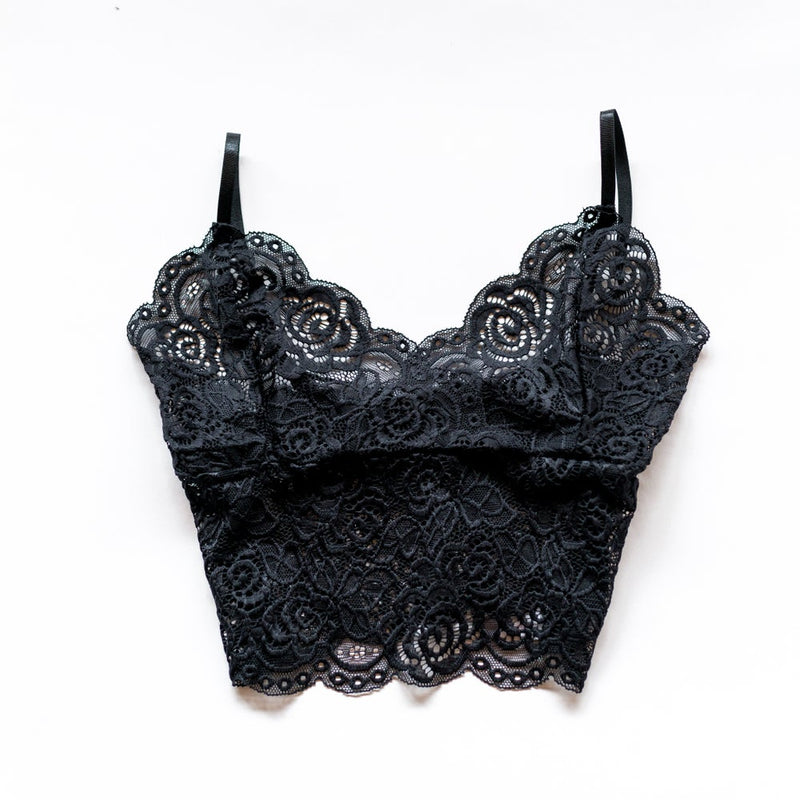 Lace Bralette | Black by Queen Of The Foxes shop online now